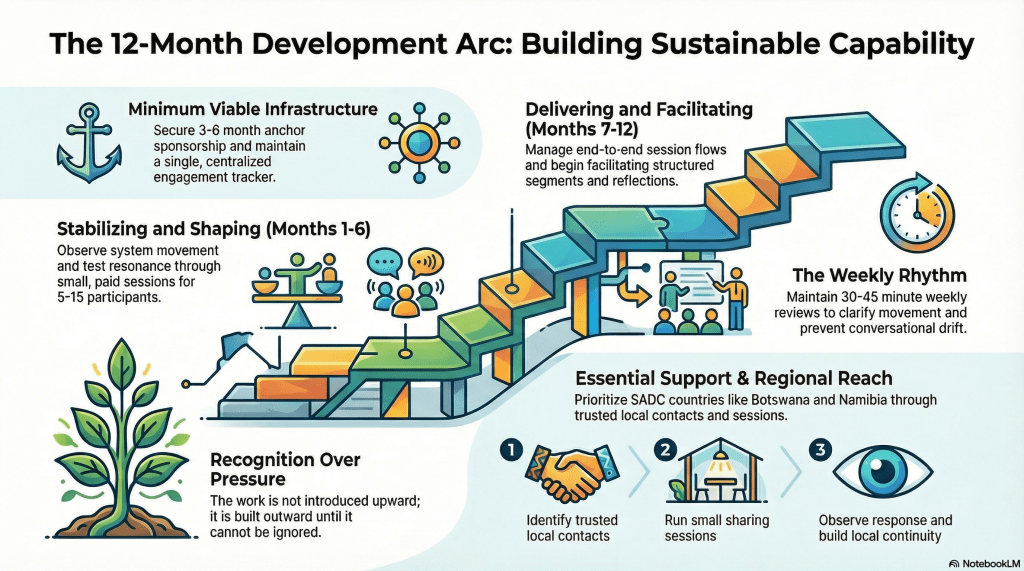 Structuring the Work for the Command Centre: A 12-Month Development Arc, Support System and Regional Reach